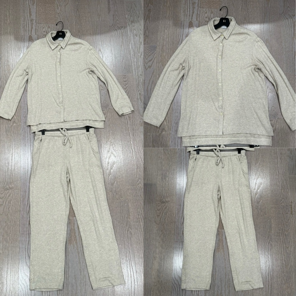 Leset Lori Button Down + Drawstring Pant Set - image 4